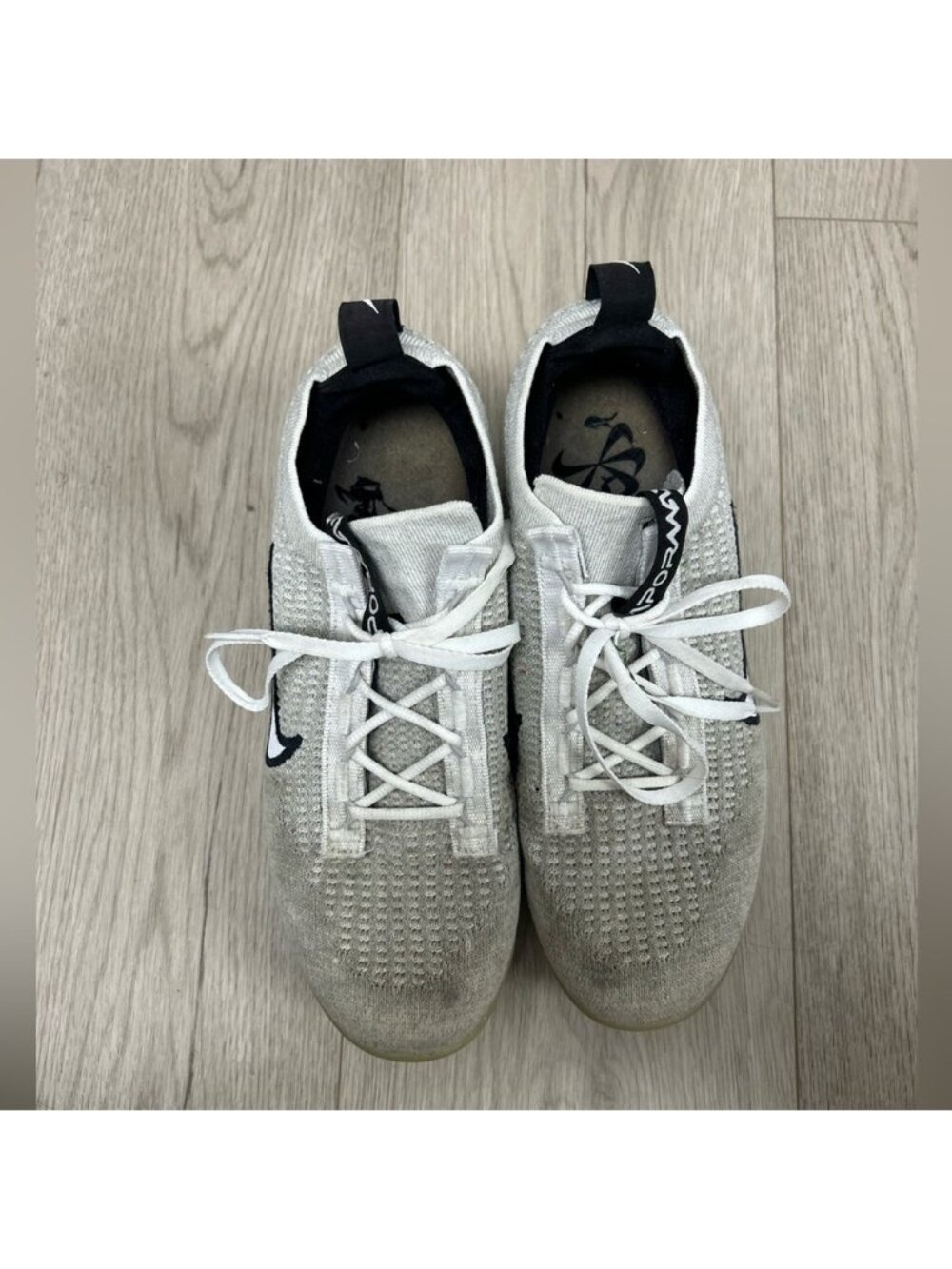 Nike Air VaporMax 2021 FK White & Black‎ Sneakers
